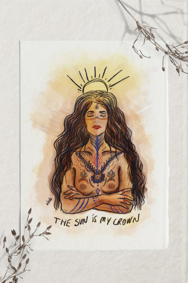 illustration The sun is my crown