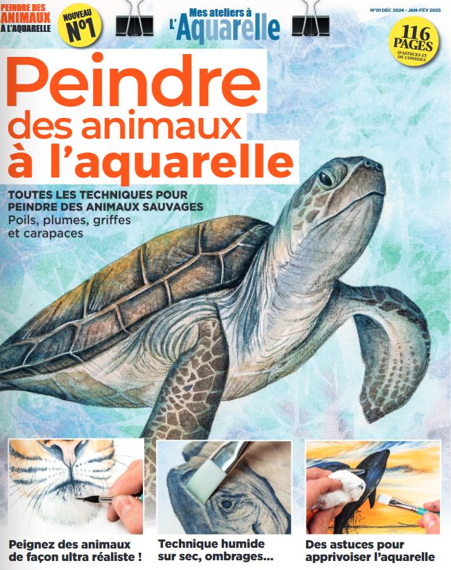couv peindre des animaux à l'aquarelle