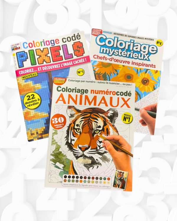 Pack coloriages numérocodés