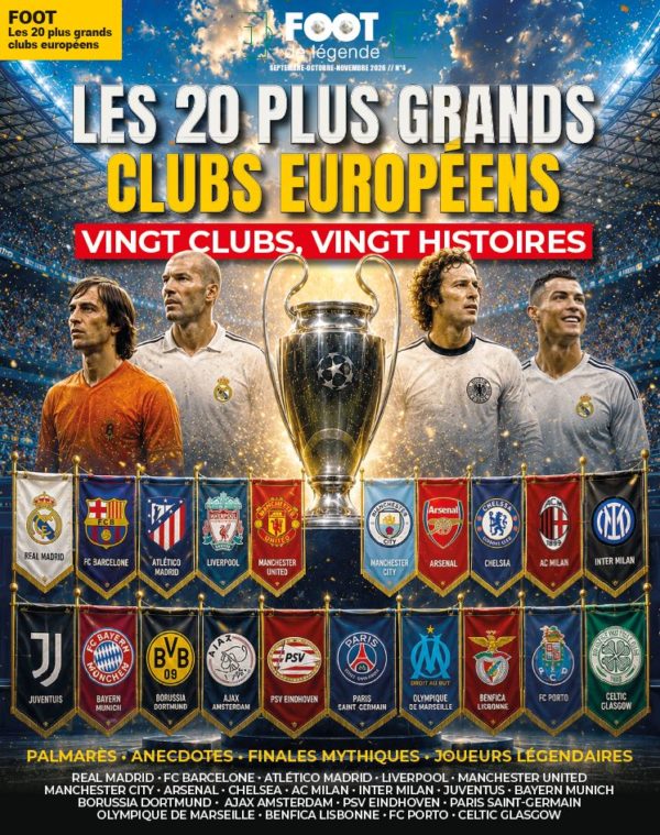 Les 20 plus grands clubs européens